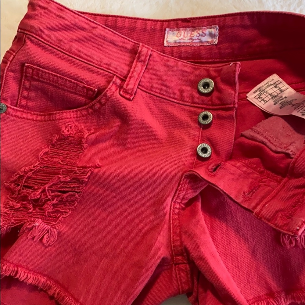 High waisted GUESS size 26 shorts.